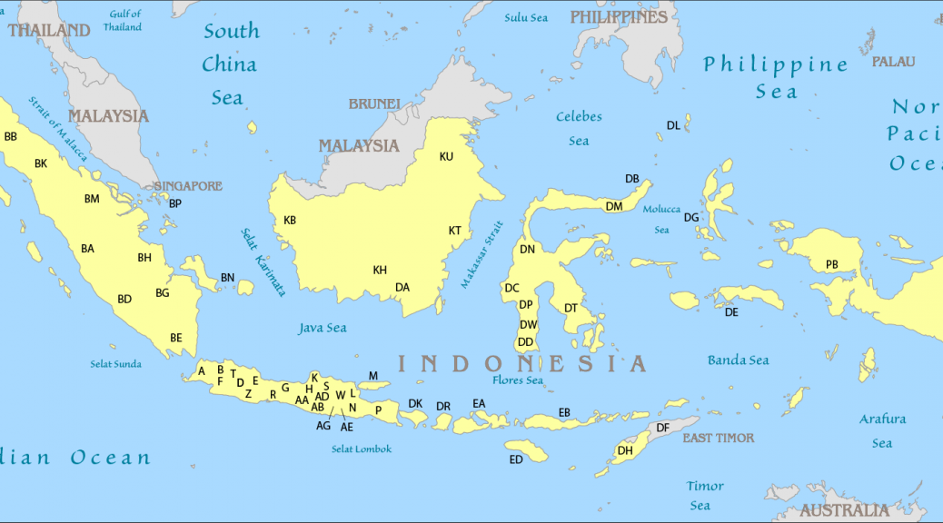 Kode Wilayah Nopol Jawa