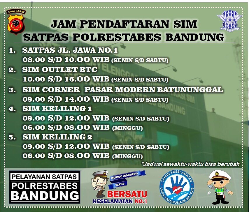 Bikin SIM di Polrestabes Bandung